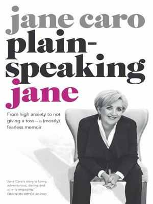 cover image of Plain-speaking Jane